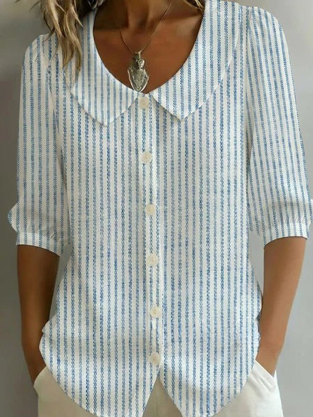 3D digital printing women's versatile flower spring and summer fashion shirt m302608