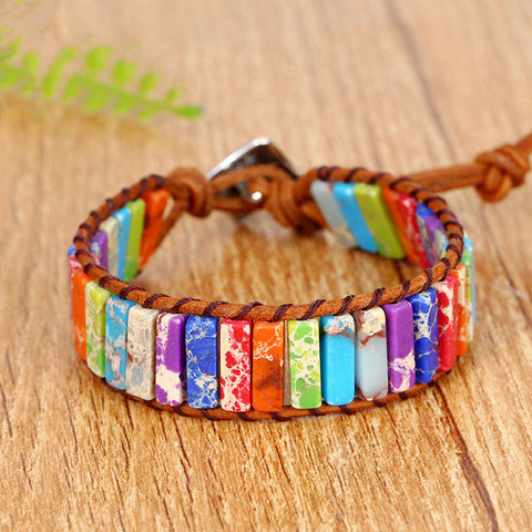 Fashionable Colorful Imperial Stone Bracelet m1915010551