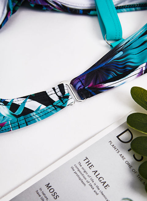 Polyester Pattern Bikinis Swimwear m1535045 (5573869)