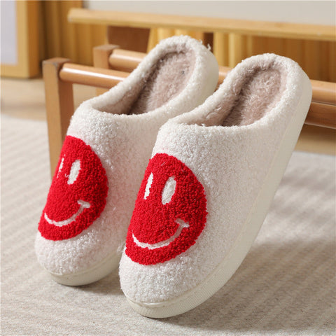 Winter cute cartoon smiling face home cotton slippers m1915010610