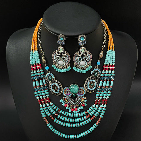 Exotic Bohemian Necklace m1915010648