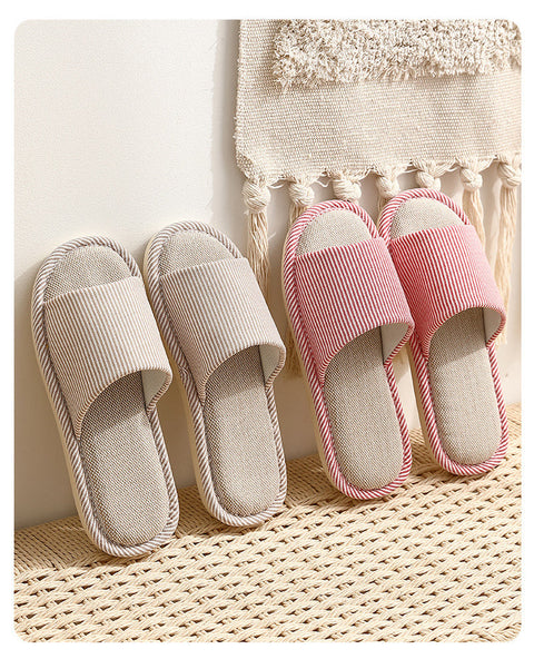 Season linen slippers female home m1915010543